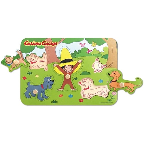 おさるのジョージ 木製えあわせパズル