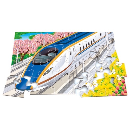 ジグソーパズルSTEP2カラフルしんかんせん