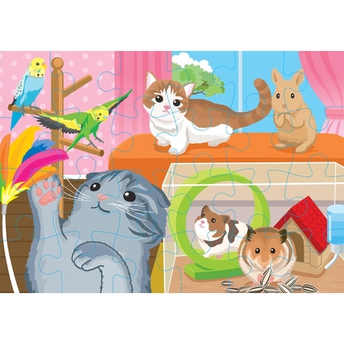 ジグソーパズルSTEP3いっしょにくらす動物たち