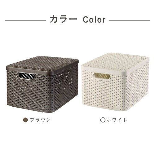 スタイル 収納ボックスL WH×3