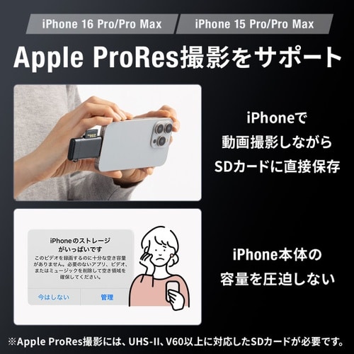 UHS−II対応 Type−C カードリーダー