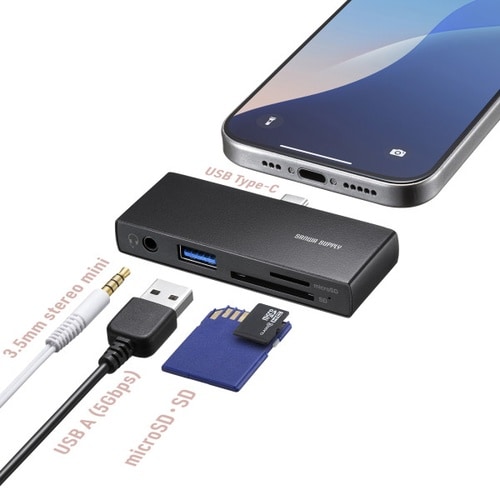 USB 5Gbps Type−C カードリーダー