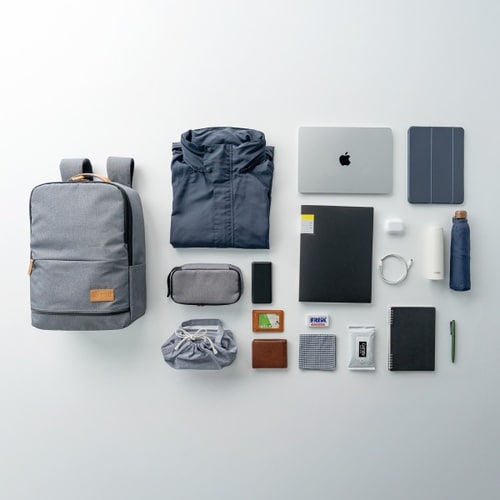 カジュアルPCバックパック(ライトグレー)