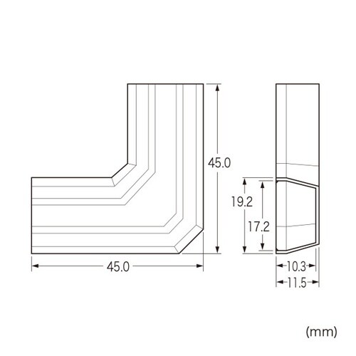 CA−KK17BK用ケーブルカバー