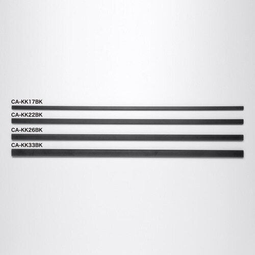 壁用ケーブルモール(幅17mm、角型、ブラック)