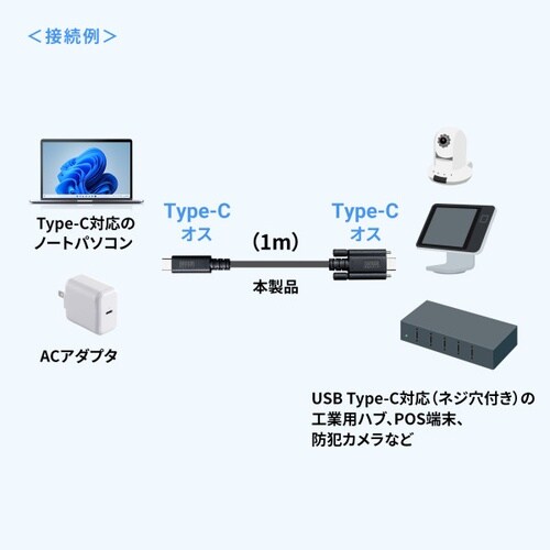 USB 20Gbps Type−Cケーブル