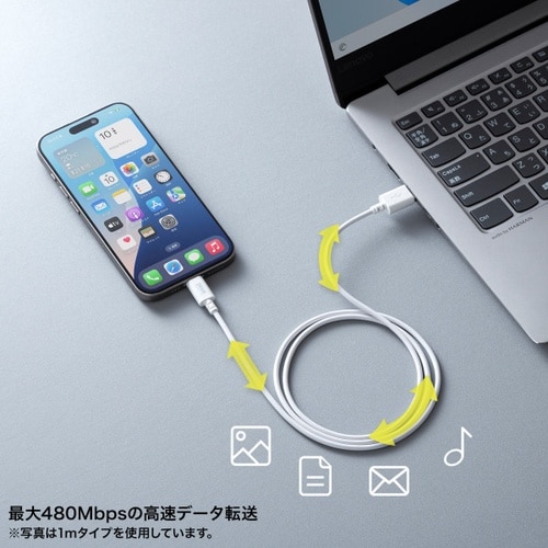 USB 2.0 Type−Cケーブル(C−A)