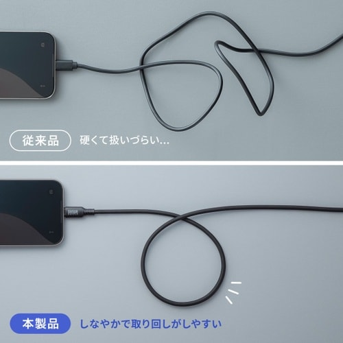 USB2.0 Type−C シリコンケーブル