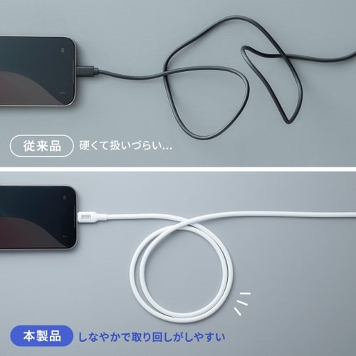 USB2.0 Type−C シリコンケーブル
