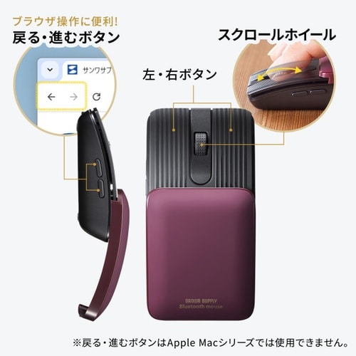 静音Bluetoothマウス(5ボタン)