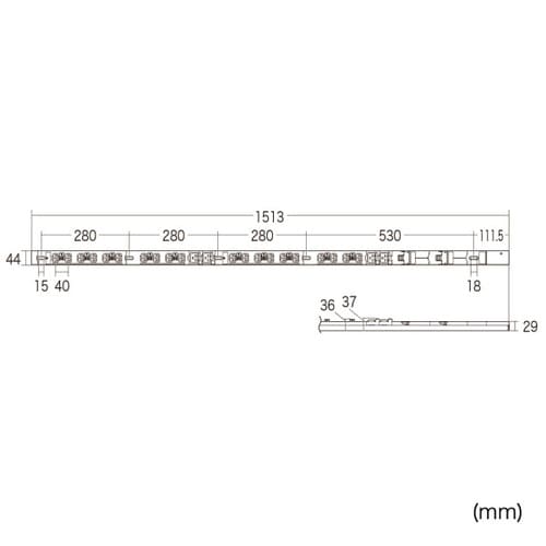 19インチサーバーラック用コンセント 200V