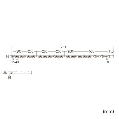 19インチサーバーラック用コンセント 200V