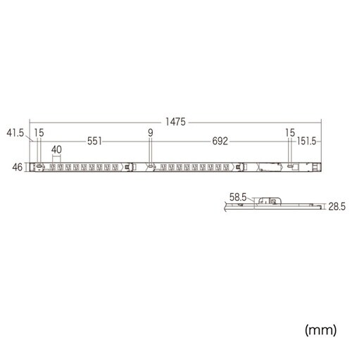 19インチサーバーラック用コンセント(30A)