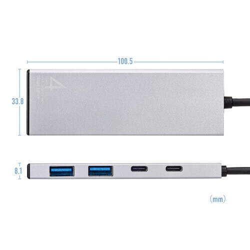 USB 10Gbps Type−C ハブ