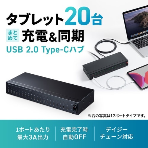 USB2.0 Type−C 20ポートハブ