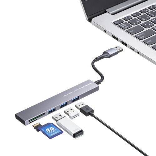 USB 5Gbps 3ポート スリム ハブ