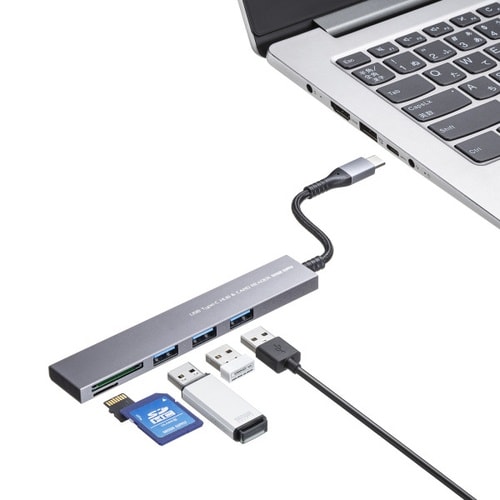 USB 5Gbps 3ポート スリム ハブ