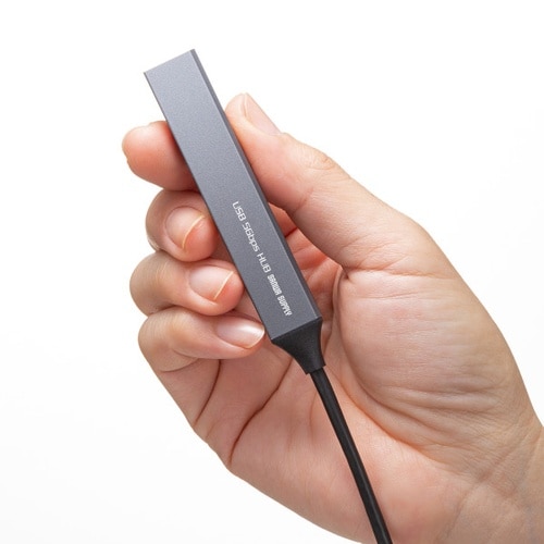 USB 5Gbps 4ポート コンボ超スリムハブ