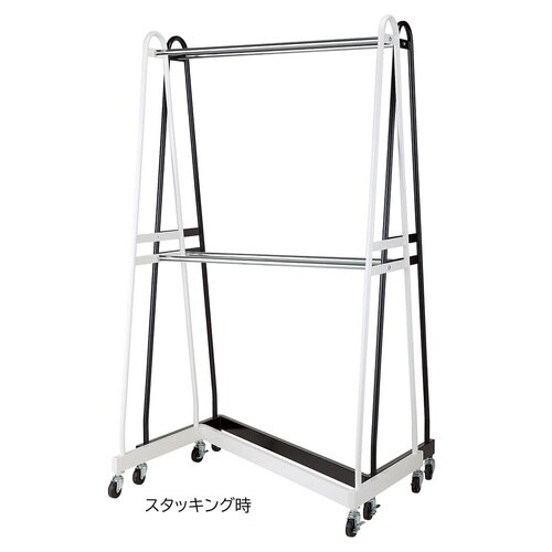 2段Zハンガーラック 白