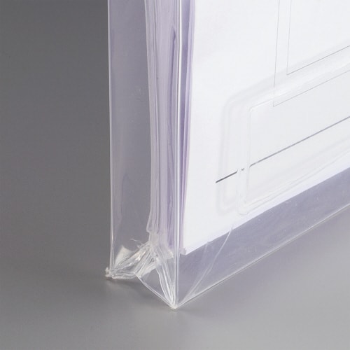 クリヤーケース(マチ付き)A3藍