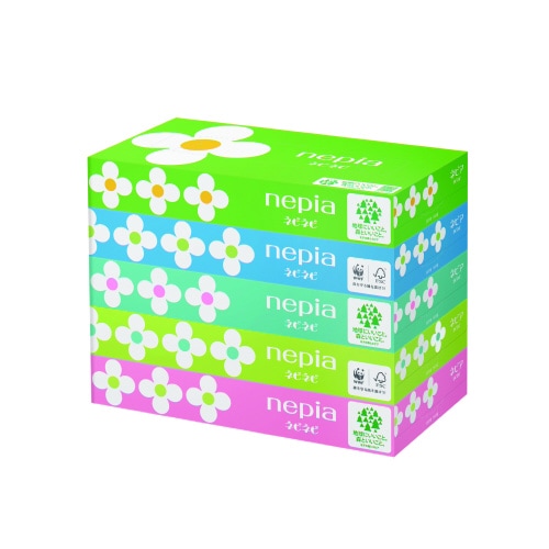 王子ネピアネピアティシュ150W×5箱パック×18