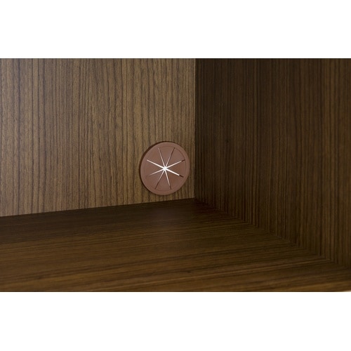 ベアルモ キッチンレンジ収納食器棚 ダークブラウン