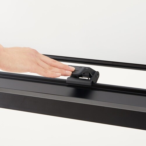 脚付きホワイトボード両面ホーローW1290 BK