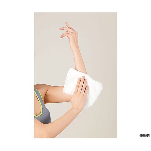 背中も拭ける大判ウェットタオル