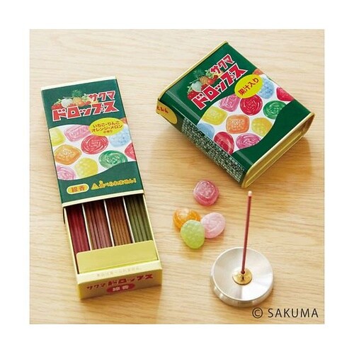 線香 サクマドロップス ミニ寸線香 好物