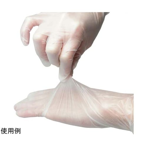 プラスチック手袋 パウダー付き Mサイズ