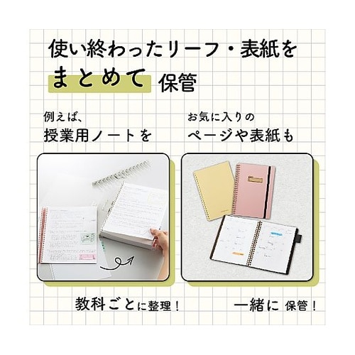 リングノート保存用ファイル セミB5 ク