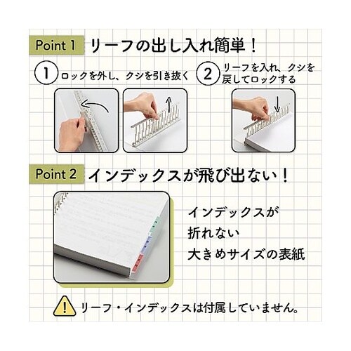 リングノート保存用ファイル セミB5 ク