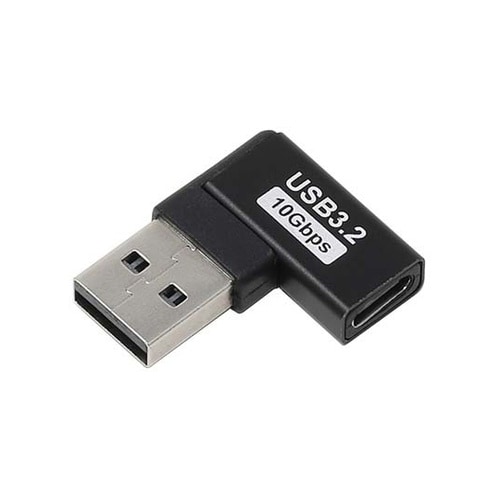 USBアダプタ Aオス − Cメス 右L