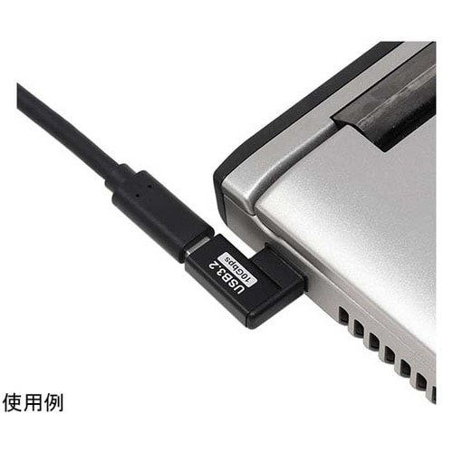 USBアダプタ Aオス − Cメス 左L