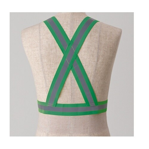 反射付ベルト式ベスト(グリーン) VA0