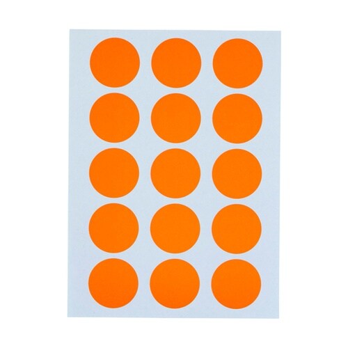 マイタックカラーラベル 橙 1個(180