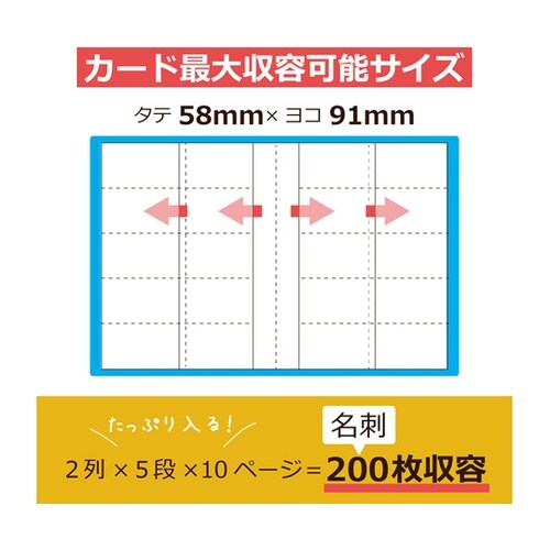 名刺ホルダー ライトグリーン 200名