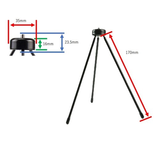 折りたたみ式 ミニ三脚 190mm BS