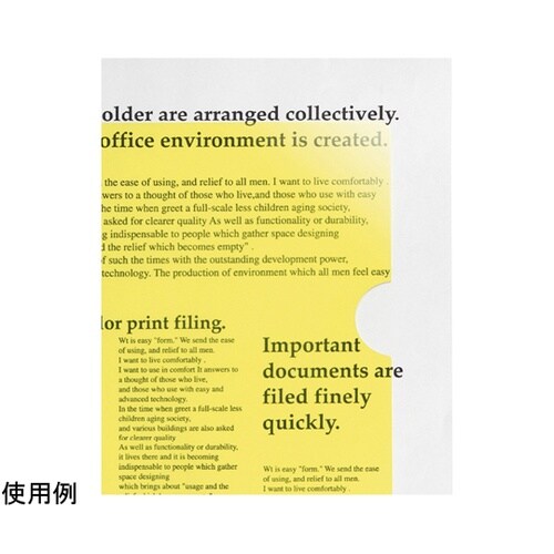 高透明クリアホルダー 10P YL 1パ