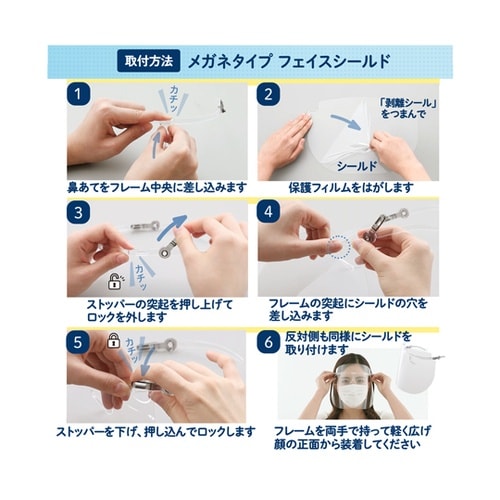 メガネタイプフェイスシールド 交換 FG