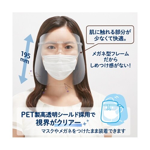 メガネタイプフェイスシールド FG−03