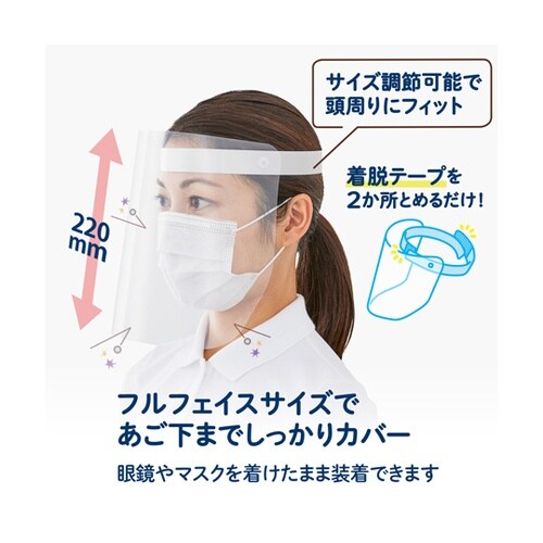 フェイスシールド FG−012−2P W