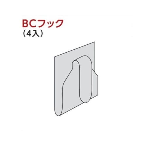 軽量ラック TK*用中段フック 1袋(4