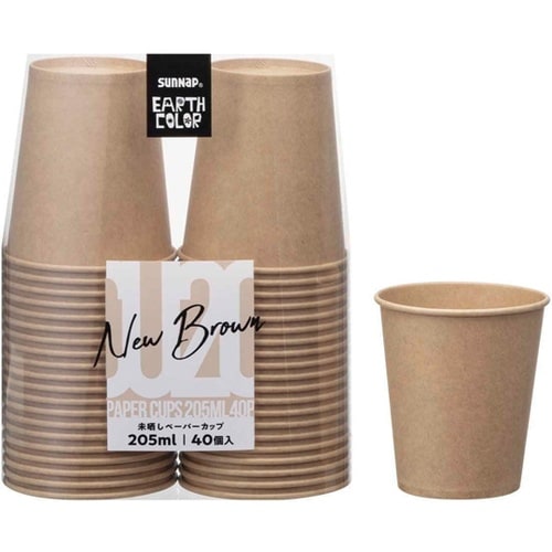 未晒しペーパーカップ 205mL 40個