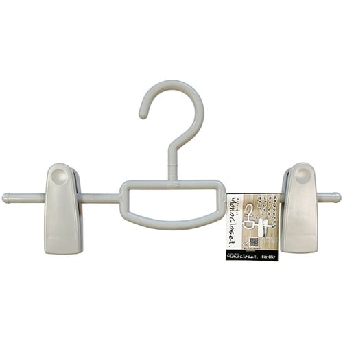 スカートハンガー ビッグクリップ グレー