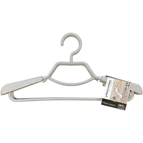 シャツハンガースライド 2本組 グレー