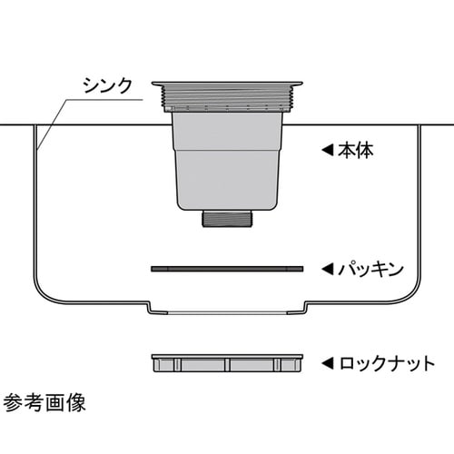 排水口トラップ用 パッキン リブ型 TR