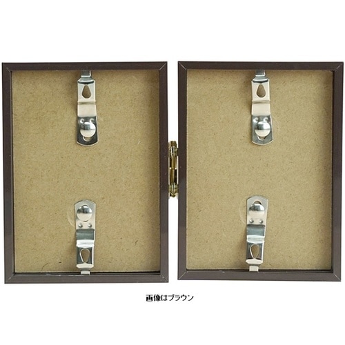 Vミニフレーム ペア タテ ブラウン V