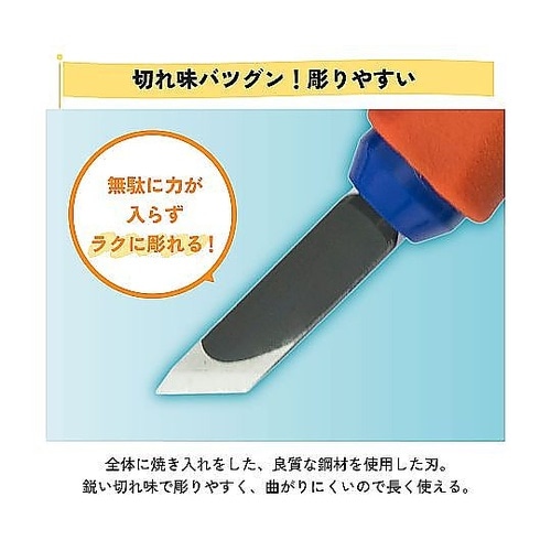 サクラグリップはんが彫刻刀A 1セット(