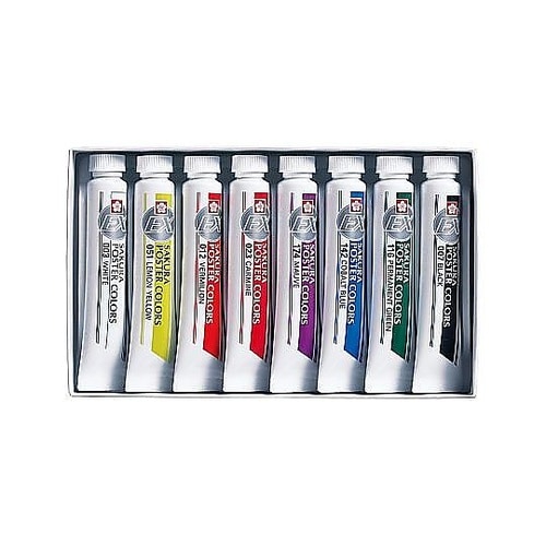 ポスターカラーEX8色12mL PEW8